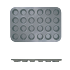 Thumbnail image #1 for Thunder Group SLKMP124 24-Cup Nonstick Carbon Steel Muffin Pan, 1-1/2 oz Cups, 15-1/4 x 10-1/2 in Case of 24