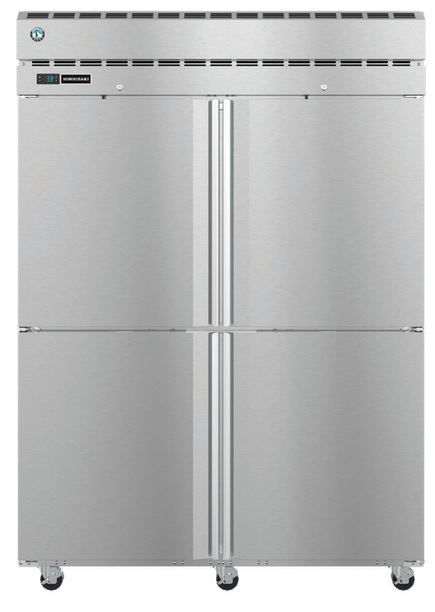 Product image #5 for Hoshizaki Steelheart Two-Section Pass-Thru Reach-In Refrigerator with Half-Height Solid Doors, 52.5 Cu. Ft.