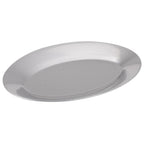 Thumbnail image #1 for Stanton Trading 1210 Sizzle Platter, Highly Polished Aluminum, Oval, 12-1/2" x 8-1/2" Case of 24
