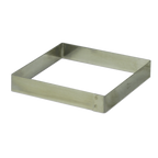 Thumbnail image #1 for JB Prince De Buyer M605 6.5 Square Stainless Steel Ring Mold, 6-1/2" x 3/4"H