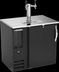 Thumbnail image #2 for Beverage-Air DDN36HC-B Shallow-Depth Direct Draw Draft Beer Cooler, 36-Inch Wide, 1 Door, Dual-Faucet Tower, 1/2-Keg Capacity