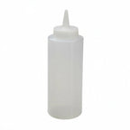 Thumbnail image #1 for Libertyware SB12C 12 oz Clear Plastic Squeeze Bottle with Standard White Cap Case of 6 Dozen