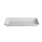 Thumbnail image #1 for G.E.T. Bugambilia BUD12TG Rectangular Buffet Platter, 14-3/4" x 5-15/16" x 1-1/2" Deep, Cast Aluminum with Resin Coating, Tangerine