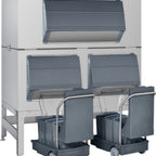 Thumbnail image #1 for Follett Products, LLC (Middleby) Ice-Device DEV2100SG-72-BG Ice Bagger with 2,110 lb Bin, Front Chute, Stainless Steel Exterior