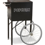 Thumbnail image #1 for Gold Medal Products 2649MD Black Concession Cart with Dry Goods Storage, 18-Inch Wheels, Adjustable Feet