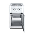 Thumbnail image #1 for Crown Verity Built-in IBISC-SB-1D Small Cabinet Charbroiler with Built-In Dual Side Burner and Single Drawer
