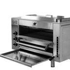 Thumbnail image #2 for AMPTO WeGrill ABERDEEN-G Gas Infrared Overfire Broiler, Single Deck Countertop, Stainless Steel, 3 Burners