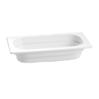 Thumbnail image #1 for TableCraft Products CW340LG 1/3 Size Coated Cast Aluminum Food Pan, 1-1/2 Qt., 2-1/2" Deep, Lime Green