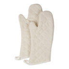 Thumbnail image #1 for Chef Revival CLTTOM27BE-1 Terry Elbow-Length Oven Mitt, 17 in, Silicone Lining, Beige, Heat Protection to 450°F 1 Pair
