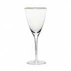 Thumbnail image #1 for Kadra Kitchenware Vikko Decor VD-2013-HGR Water Glass, 13 oz., Hammered, Gold Rim Case of 24