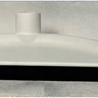 Thumbnail image #1 for ABCO BH-14009 18" Double-Blade Floor Moss Squeegee with Female Threads, Plastic, White