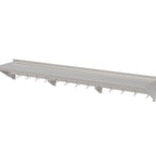 Thumbnail image #1 for ATSMFG MET MET-WSP-1584 ATS MFG Wall-Mounted 430 Stainless Steel Shelf with Pot Rack, 84"W x 15"D, 18 Gauge, 14 Hooks