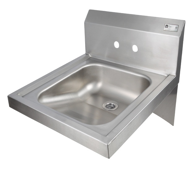 Product image #4 for John Boos Pro-Bowl Wall-Mount Stainless Steel Hand Sink, 14" x 16" Bowl, 5" Deep