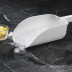 Thumbnail image #2 for New Star Foodservice Inc. 34486 64 oz Plastic White Flat-Bottom Ice Scoop Case of 36