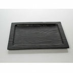 Thumbnail image #2 for G.E.T. Sustain 15003074001 Rectangular Melamine Serving Tray, Black, 15 x 11-3/4 x 3/4 in. Case of 4