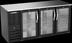 Thumbnail image #2 for Beverage-Air Three-Section Pass-Thru Back Bar Cooler with 6 Sliding Glass Doors, 72 Inch