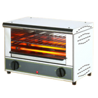 Thumbnail image #1 for Equipex LLC Roller Grill BAR-100/1 Open-Style Single-Shelf Toaster Oven, Top & Bottom Infrared Heat, 18"W x 11.5"D x 12.5"H