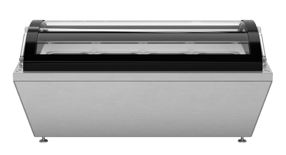 Product image #7 for KoolMore 32-Inch 4-Pan Countertop Ice Cream Display Freezer with Curved Glass Top