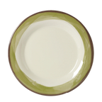 Thumbnail image #1 for G.E.T. Diamond Ivory WP-10-DI-KNG Melamine Kanello Green Wide-Rim Plate, Round, 10-1/2" 1 Dozen