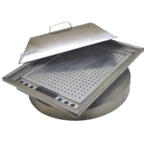 Thumbnail image #1 for GSW USA CA-ND Steam Noodle Cabinet with Cover, Stainless Steel, 21"W x 23-1/2"L x 11"H, 21" Bottom Diameter