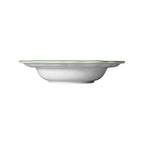 Thumbnail image #2 for Steelite International Folio, Porcelain 62585FP814 Rim Soup Bowl, 15 oz, 9.75", Porcelain, Adelina Triple Line Green Case of 2 Dozen
