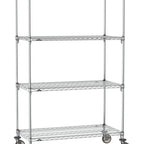 Thumbnail image #1 for Metro Super Erecta SA-1836C-80-M4 Super Adjustable Mobile Wire Shelving Unit, 36"W x 18"D x 80"H, 800 lb. capacity per shelf, 1200 lb. capacity per