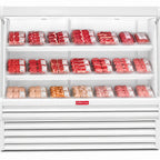 Thumbnail image #1 for Howard-McCray R-OM35E-12L-LED Packaged Meats Open-Air Merchandiser, 99"W, 4-Tier LED Shelves, Self-Contained, White