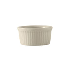 Thumbnail image #1 for Tuxton China DuraTux®© BEX-0452 Ceramic Ramekin, 4-1/2 oz., 3-1/2 in. Diameter, Round Fluted, American White/Eggshell Case of 4 Dozen