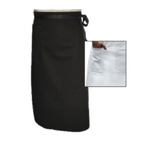 Thumbnail image #1 for Chef Revival A011BK Bistro Waist Apron, 33" x 28", 1-Pocket, Poly/Cotton, Black
