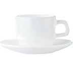 Thumbnail image #1 for Cardinal Restaurant White by Arcoroc 22712 Opal Restaurant Saucer, 5.88" Case of 3 Dozen