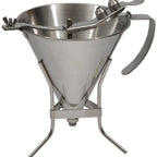 Thumbnail image #1 for JB Prince U921 Stainless Steel Sauce Gun, 50 oz., Adjustable 4 mm/6 mm Nozzle, Stand and 2 Interchangeable Tips