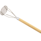 Thumbnail image #1 for Alegacy Foodservice Products 1725 Potato Masher, 25"L, 5" Round Face, Hardwood Handle Case of 12