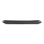 Thumbnail image #2 for Steelite International ZABA A901P215 Rectangular Vitrified China Platter, 12 x 6.25 in, Calenna Black 1 Dozen