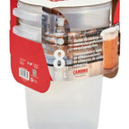 Thumbnail image #1 for Cambro RFS8PPRP2190 8 Qt Round Translucent Plastic Container and Lid Multi-Pack Case of 6