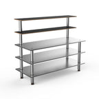 Thumbnail image #1 for Steelite International Mogogo, Modular MGCMLC04MSXF Modular 5-Tier Buffet Back Bar, Rectangular, 71"W x 29-1/2"D x 60-1/2"H
