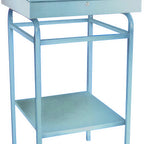 Thumbnail image #1 for Winholt Equipment RDSWN-2 Stand-Up Receiving Desk with Sloped Lift-Up Top, Below-Top Storage, Enamel-Finished Steel