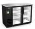 Thumbnail image #5 for Kelvinator Commercial 49-Inch 2-Glass Door Back Bar Refrigerator, Side-Mounted Self-Contained Refrigeration, 12.5 Cu. Ft., Black