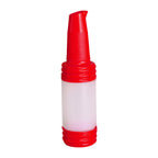 Thumbnail image #1 for TableCraft Products PourMaster N32VR Bartending Pour Bottle, 32 oz, Red Polyethylene, V-Neck Top Case of 12