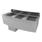 Thumbnail image #1 for RPI Industries Vienna VIAP3-0-R-CV-SC-AT 3-Pan Curved Drop-In Refrigerated Air Pan, Self-Contained, 55-1/4"W