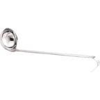 Thumbnail image #1 for TableCraft Products 4702 2 oz Stainless Steel One-Piece Ladle with 12" Handle Case of 12