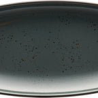 Thumbnail image #1 for International Tableware Splash™ SH-13-LN Stoneware Platter, 11-5/8" x 5-7/8", Organic Rectangular, Lunar Blue Reactive Glaze 1 Dozen