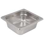Thumbnail image #1 for Stanton Trading SP-1602 1/6 Size Solid Stainless Steel Anti-Jam Steam Table Pan, 2-1/2" Deep Case of 36