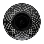 Thumbnail image #1 for Libbey Samira 109979 Round China Plate, Deep Coupe with Well, Black Combo, 8-7/8 in.