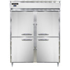 Thumbnail image #1 for Continental Refrigerator Designer Line D2RESNSAHD Two-Section Wide Reach-In Refrigerator, 57"W, Solid Half-Height Hinged Doors
