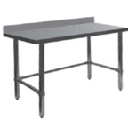 Thumbnail image #1 for GSW USA WT-PB3024B Stainless Steel Work Table, 24"W x 30"D x 35"H, 16-Gauge 304 Stainless Top, 4" Backsplash