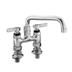 Thumbnail image #1 for Component Hardware Encore KL57-4010-SE1 Commercial Manual Faucet, Elevated Bridge Deck Mount, 4" Centers, 10" Stainless Steel Swing Spout