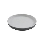 Thumbnail image #1 for G.E.T. GET RP-7-WM/GRM Melamine Dinner Plate, 7 in, Round, White Matte Interior/Gray Matte Exterior Dozen Case of 2 Dozen