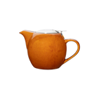 Thumbnail image #1 for Vertex China Vista VRE-TPC-BR China Teapot, 16 oz, Removable Lid and Strainer, Caramel Case of 3 Dozen
