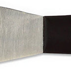 Thumbnail image #1 for JB Prince Deglon B991 Flexible Stainless Steel Spatula, 4-1/2" Blade, Black Plastic Handle, 8-1/2"L