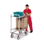 Thumbnail image #1 for Lakeside Manufacturing Extreme Duty 8840 Stainless Steel 2-Shelf Utility Cart, 1,500 lb Capacity, 21 x 33 in Shelves